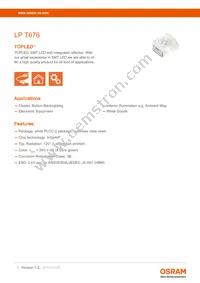 LP T676-L2N1-25-0-20-R18-Z LP P47F-P2S1 Datasheet Cover