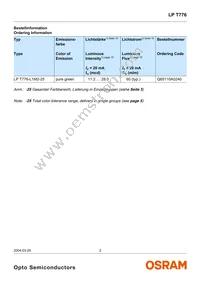 LP T776-L1M2-25 Datasheet Page 2