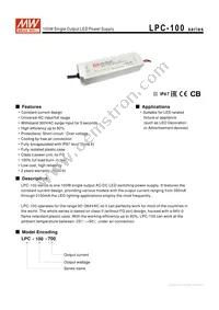 LPC-100-1400 Datasheet Cover