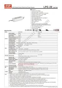 LPC-20-350 Datasheet Cover