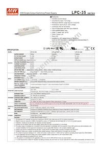 LPC-35-1400 Datasheet Cover