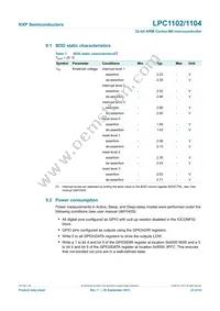 LPC1104UK Datasheet Page 23