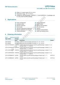 LPC11A11FHN33/001 Datasheet Page 3
