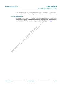 LPC11D14FBD100/302 Datasheet Page 15