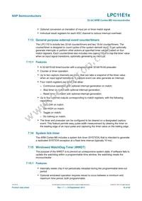 LPC11E12FBD48/201 Datasheet Page 19