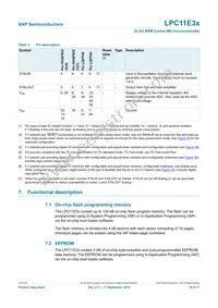 LPC11E37FHI33/501E Datasheet Page 18