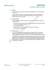 LPC11E37FHI33/501E Datasheet Page 19