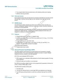 LPC11E37FHI33/501E Datasheet Page 21