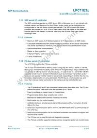 LPC11E37FHI33/501E Datasheet Page 23