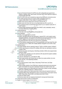 LPC11U14FET48/201 Datasheet Page 2