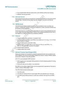 LPC11U14FET48/201 Datasheet Page 18