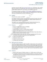 LPC11U37FBD64/401 Datasheet Page 21