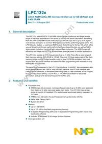 LPC1226FBD64/301 Datasheet Cover