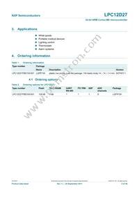 LPC12D27FBD100/301 Datasheet Page 3