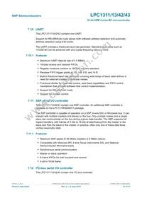 LPC1343FHN33 Datasheet Page 21