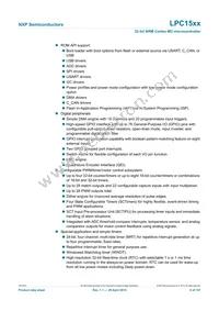 LPC1549JBD100E Datasheet Page 2