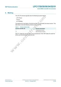 LPC1754FBD80 Datasheet Page 5