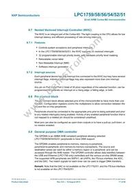 LPC1754FBD80 Datasheet Page 17