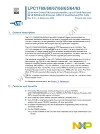 LPC1768FET100Z Datasheet Cover