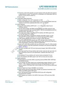 LPC1850FBD208 Datasheet Page 2