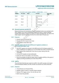 LPC2105FBD48/01 Datasheet Page 16