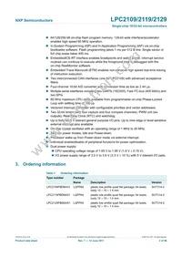LPC2129FBD64 Datasheet Page 2