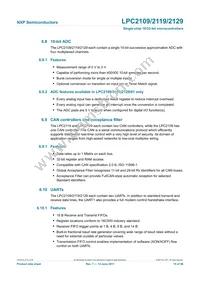 LPC2129FBD64 Datasheet Page 15