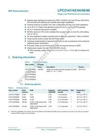 LPC2146FBD64 Datasheet Page 2