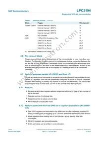 LPC2194HBD64 Datasheet Page 13