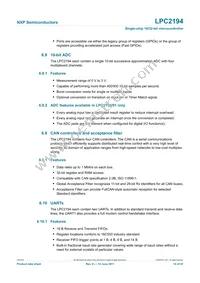 LPC2194HBD64 Datasheet Page 14