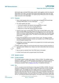 LPC2194HBD64 Datasheet Page 19