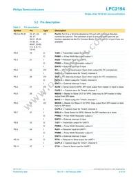 LPC2194JBD64 Datasheet Page 5