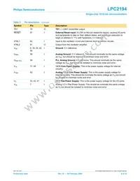 LPC2194JBD64 Datasheet Page 8