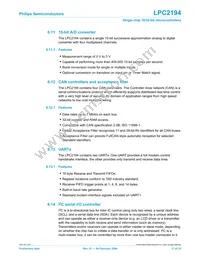 LPC2194JBD64 Datasheet Page 17