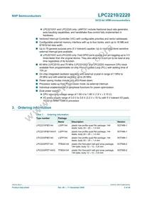 LPC2210FBD144 Datasheet Page 2