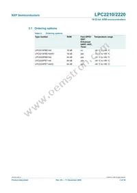 LPC2210FBD144 Datasheet Page 3