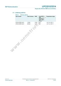 LPC2214FBD144 Datasheet Page 3