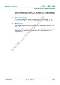 LPC2214FBD144 Datasheet Page 13
