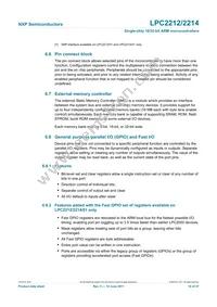 LPC2214FBD144 Datasheet Page 16