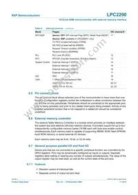 LPC2290FBD144 Datasheet Page 17