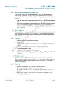 LPC2292FET144/G Datasheet Page 23