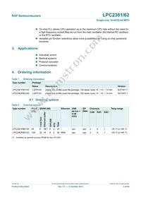 LPC2362FBD100 Datasheet Page 3