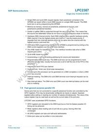 LPC2387FBD100 Datasheet Page 18