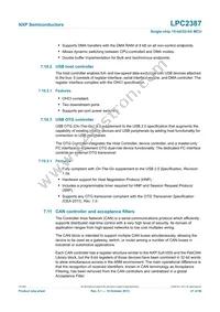 LPC2387FBD100 Datasheet Page 21