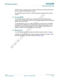 LPC2388FBD144 Datasheet Page 17