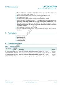 LPC2460FET208 Datasheet Page 3