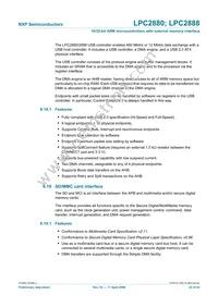 LPC2880FET180 Datasheet Page 22