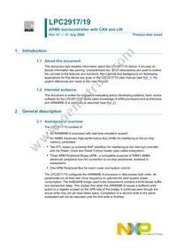 LPC2919FBD144/01/ Datasheet Cover