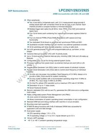 LPC2923FBD100 Datasheet Page 2