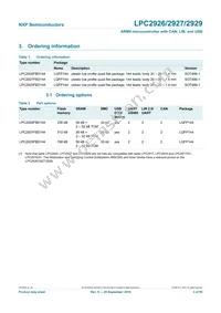 LPC2927FBD144 Datasheet Page 3